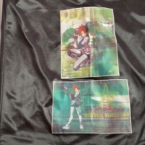 BATTLE ANGEL (?) anime fighter black maxi skirt